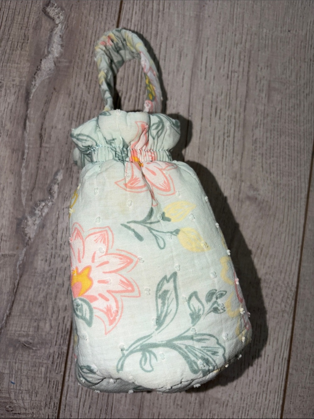 VB 90’s  Women's blue floral Ultralight Slouchy Bucket Shoulder Bag Miny Paisley